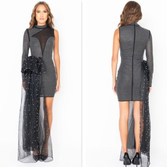 Bandage Drama Tulle Dress - Picture 3 of 3